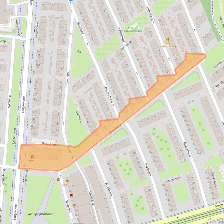 Kaart van postcodegebied 3085VT.