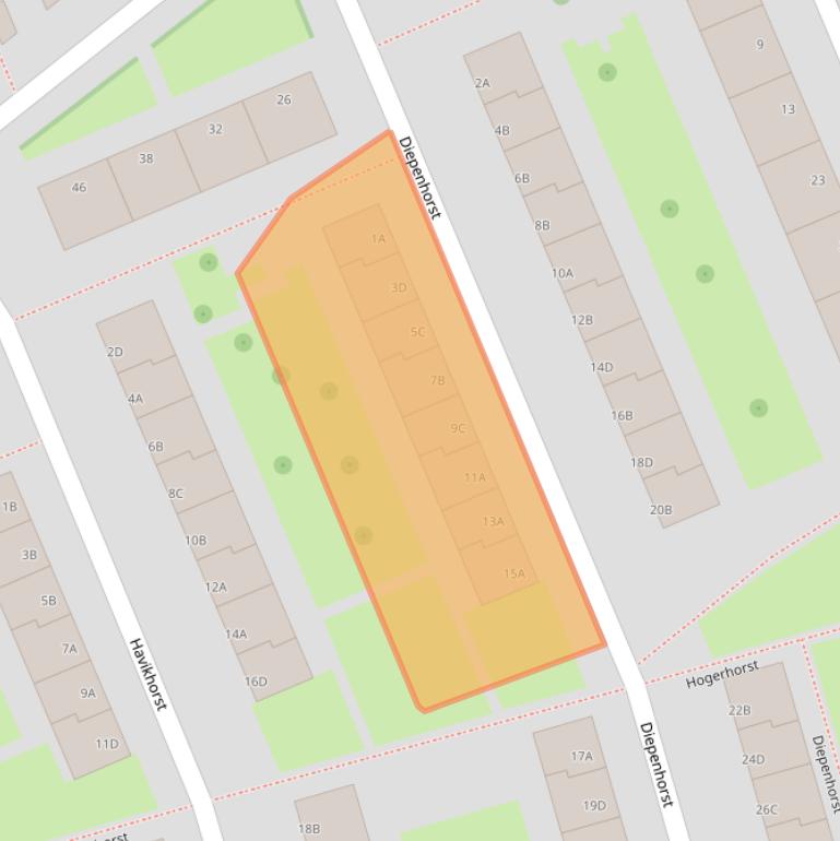 Kaart van postcodegebied 3085WG.