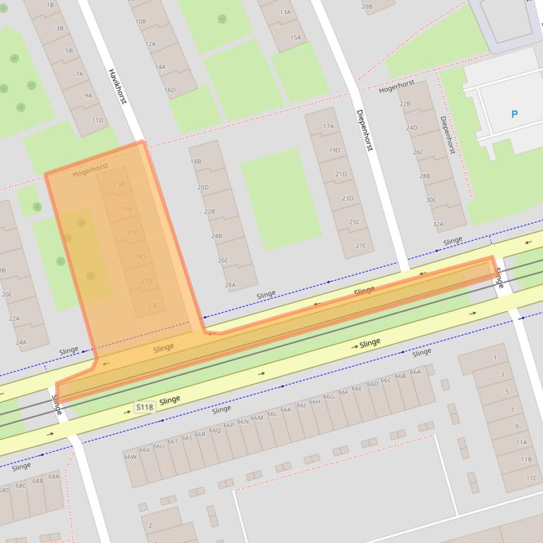 Kaart van postcodegebied 3085WP.