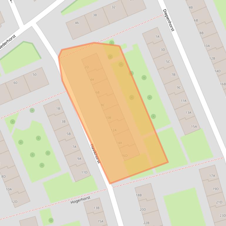 Kaart van postcodegebied 3085WR.