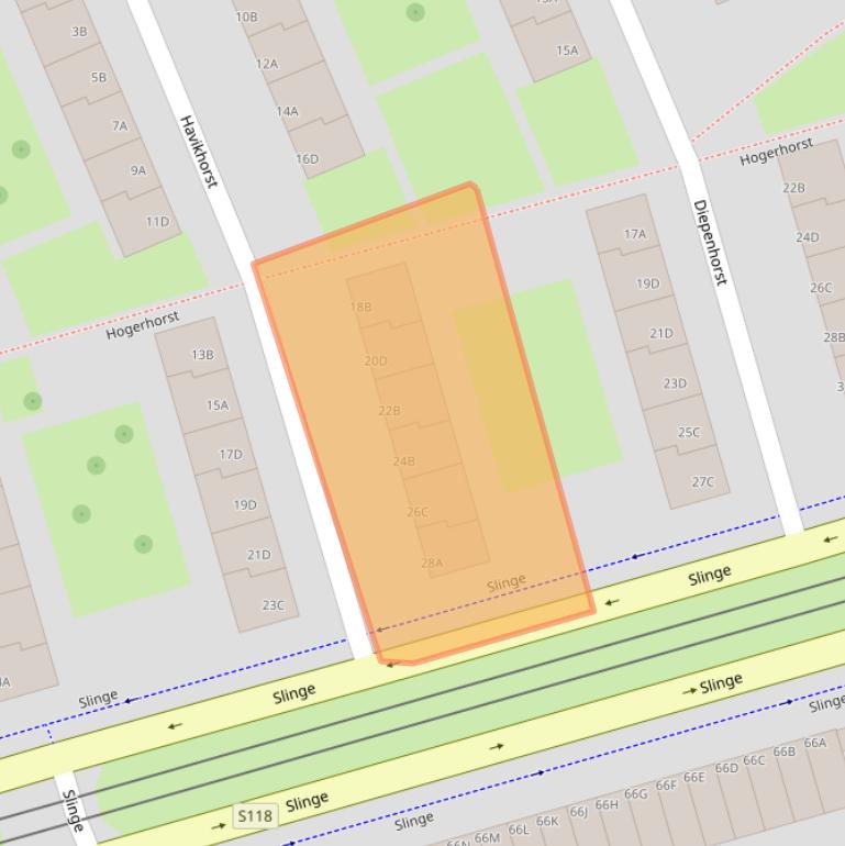 Kaart van postcodegebied 3085WS.