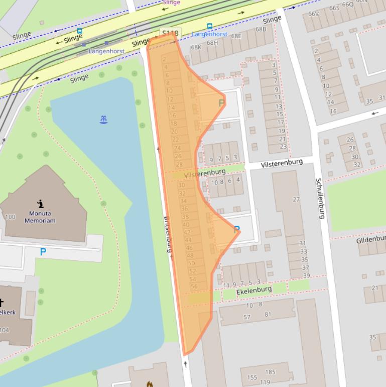 Kaart van postcodegebied 3085ZA.