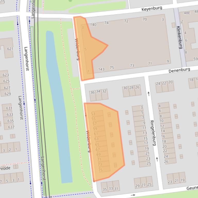 Kaart van postcodegebied 3085ZT.