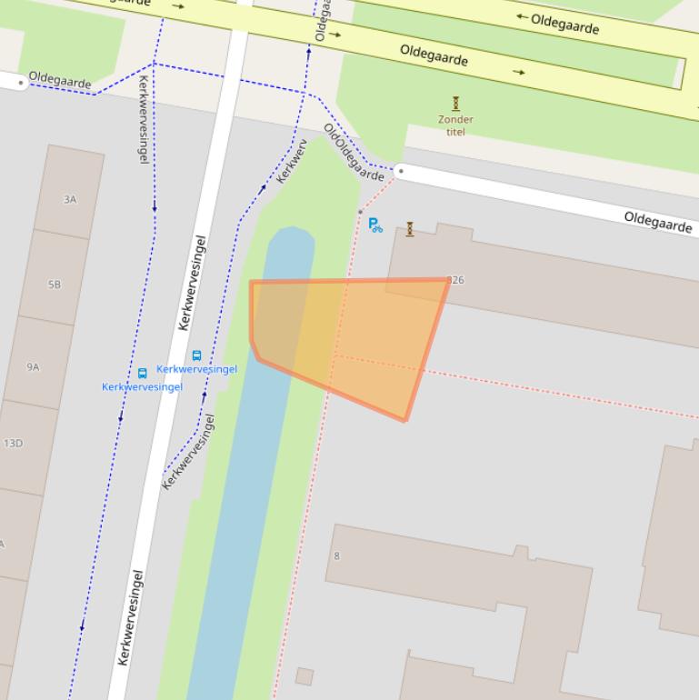 Kaart van postcodegebied 3086AR.