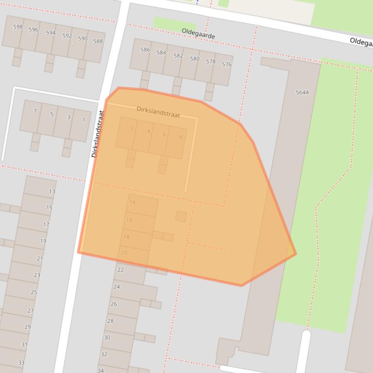 Kaart van postcodegebied 3086CK.