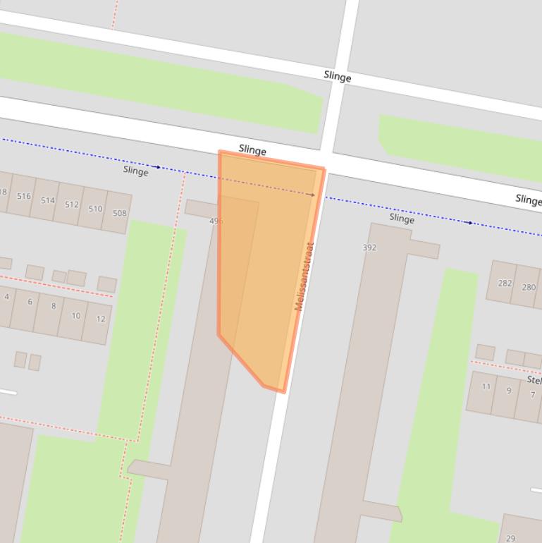 Kaart van postcodegebied 3086ES.