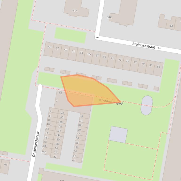 Kaart van postcodegebied 3086HP.