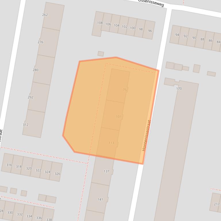 Kaart van postcodegebied 3086KC.