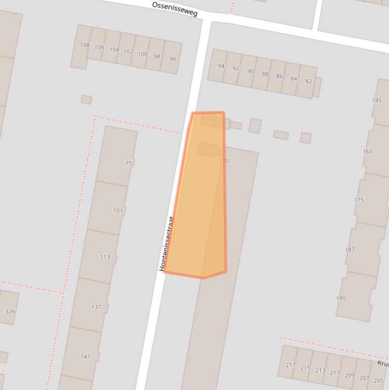 Kaart van postcodegebied 3086KJ.