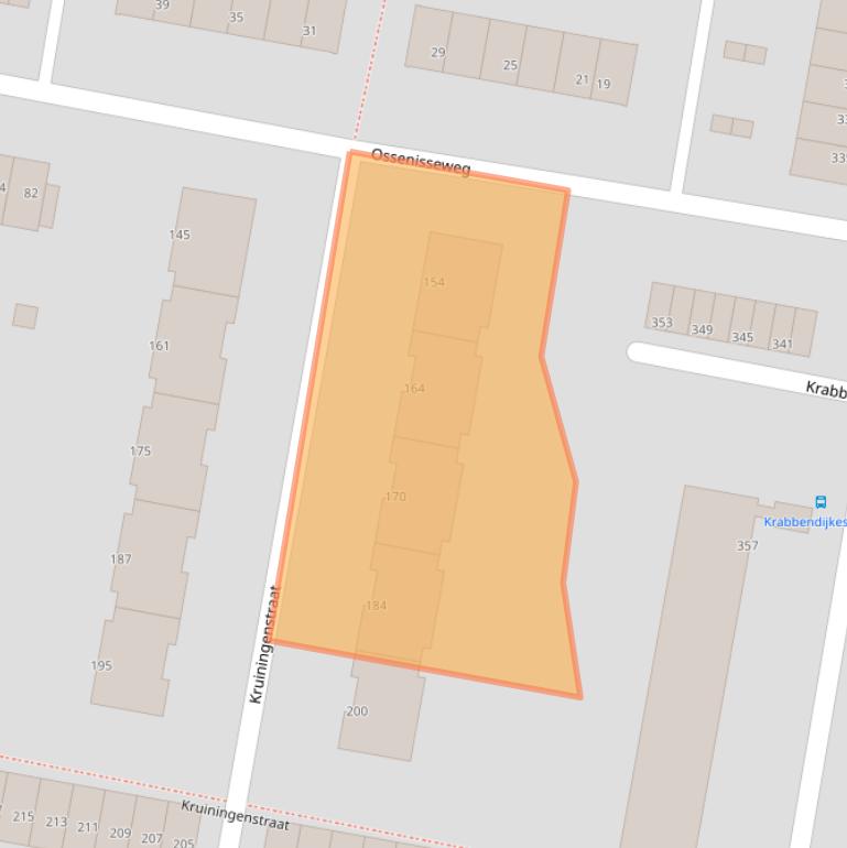 Kaart van postcodegebied 3086KS.