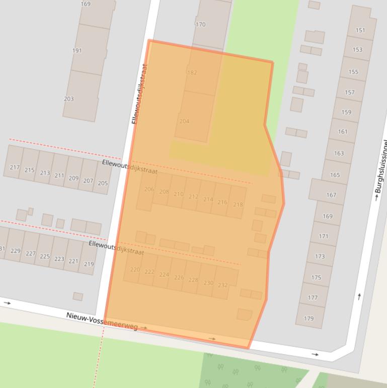 Kaart van postcodegebied 3086LJ.