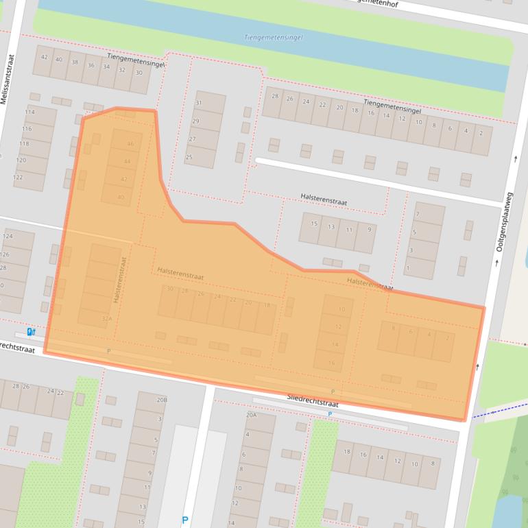 Kaart van postcodegebied 3086NB.