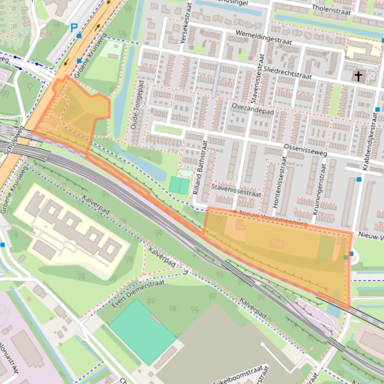 Kaart van postcodegebied 3086SV.
