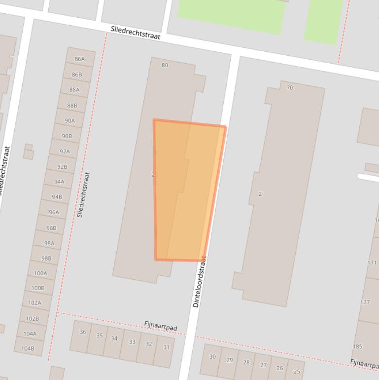Kaart van postcodegebied 3086VR.