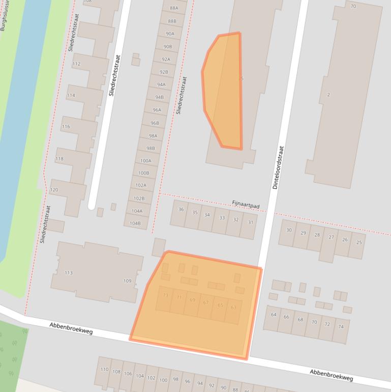 Kaart van postcodegebied 3086VS.