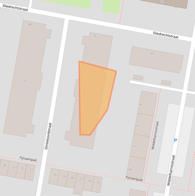 Kaart van postcodegebied 3086VT.