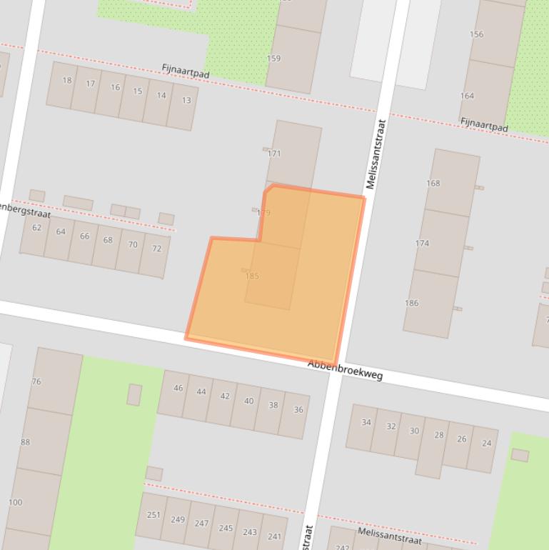 Kaart van postcodegebied 3086XE.