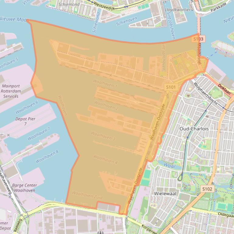 Kaart van postcodegebied 3087.