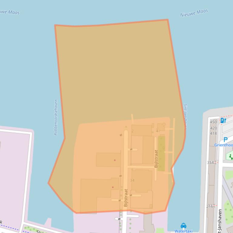 Kaart van postcodegebied 3087AA.