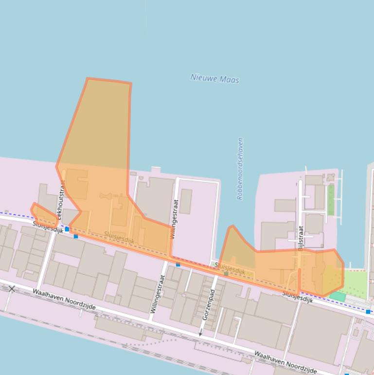 Kaart van postcodegebied 3087AD.