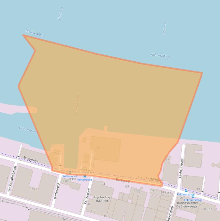 Kaart van postcodegebied 3087AE.