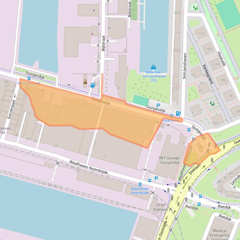 Kaart van postcodegebied 3087AH.