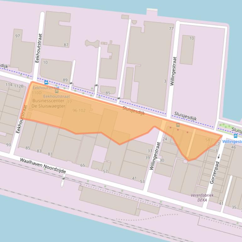 Kaart van postcodegebied 3087AJ.