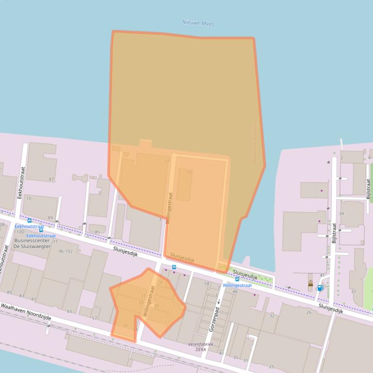 Kaart van postcodegebied 3087AN.