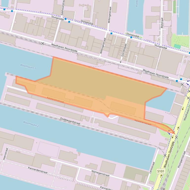 Kaart van postcodegebied 3087BB.