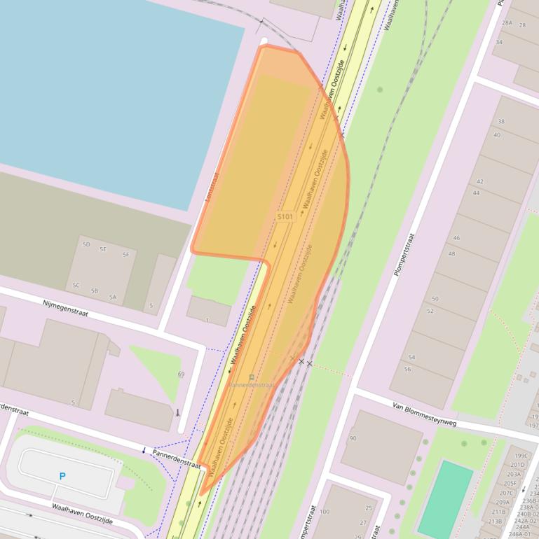 Kaart van postcodegebied 3087BC.