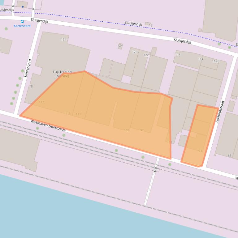 Kaart van postcodegebied 3087BK.