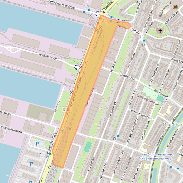 Kaart van postcodegebied 3087BN.