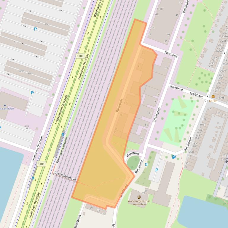 Kaart van postcodegebied 3087BP.