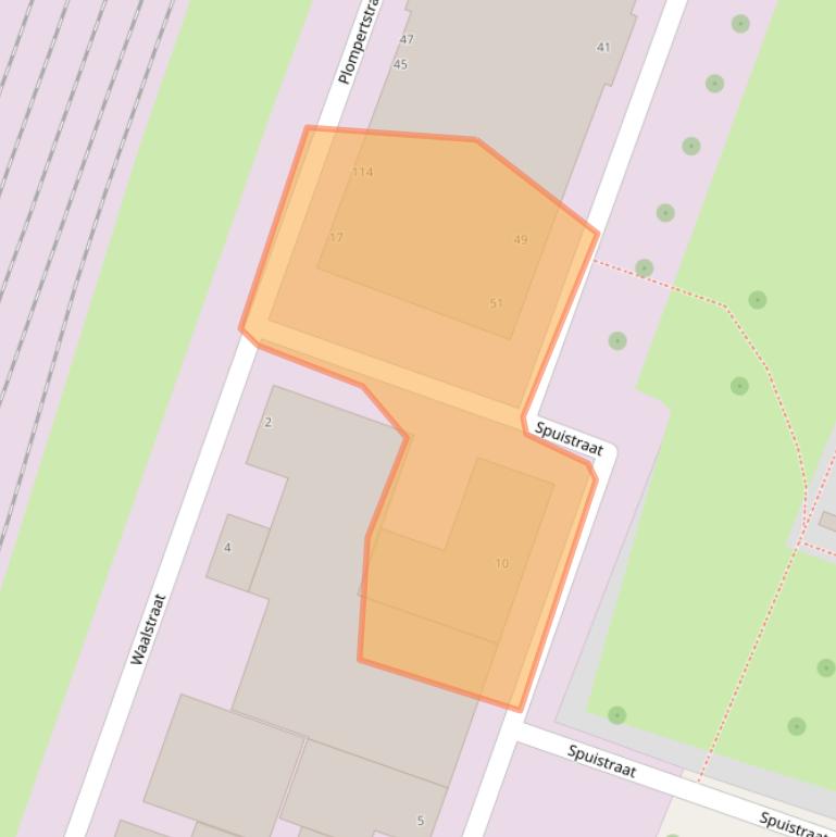 Kaart van postcodegebied 3087BS.