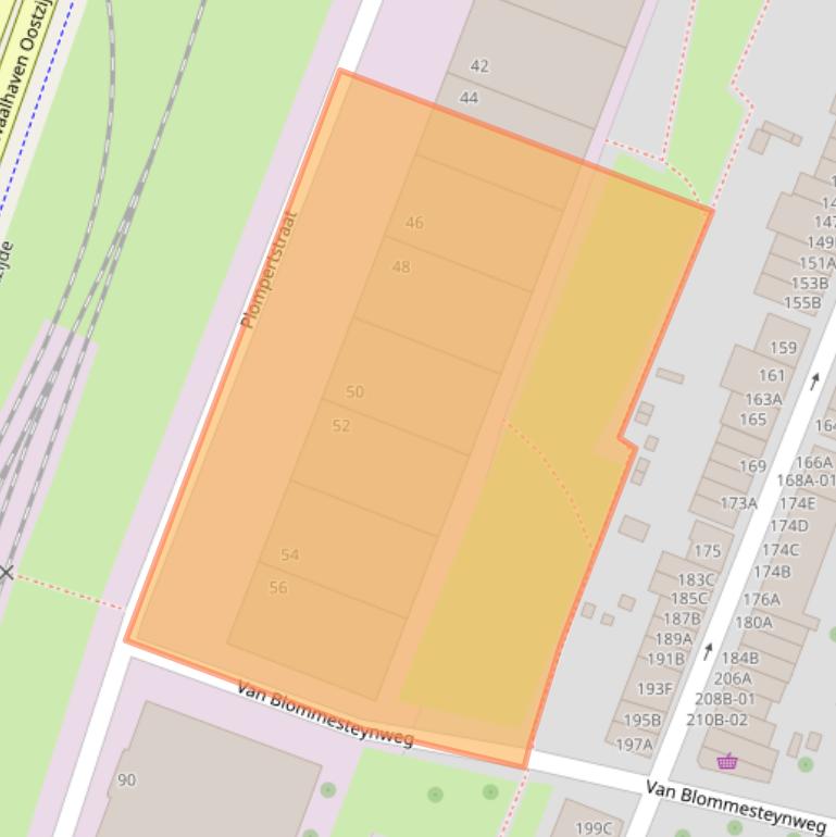 Kaart van postcodegebied 3087BV.