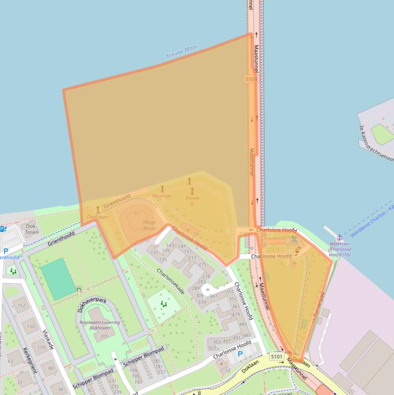 Kaart van postcodegebied 3087CA.