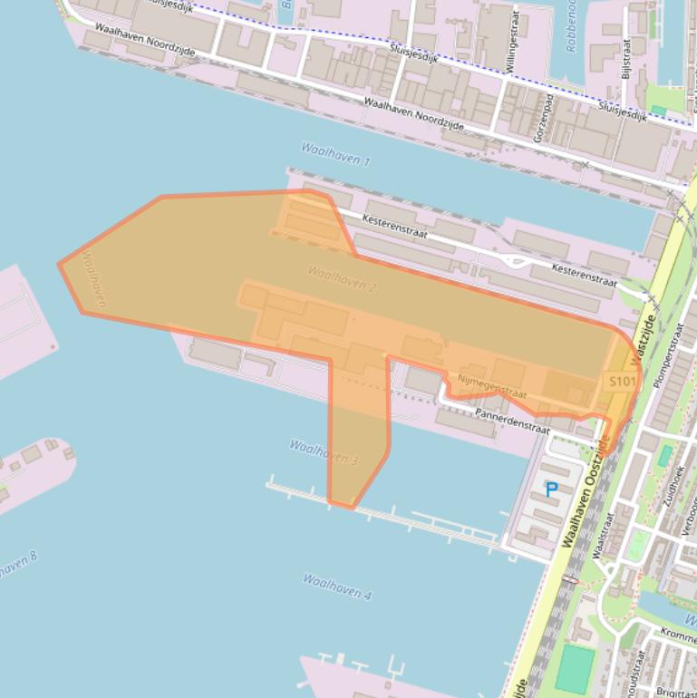 Kaart van postcodegebied 3087CD.