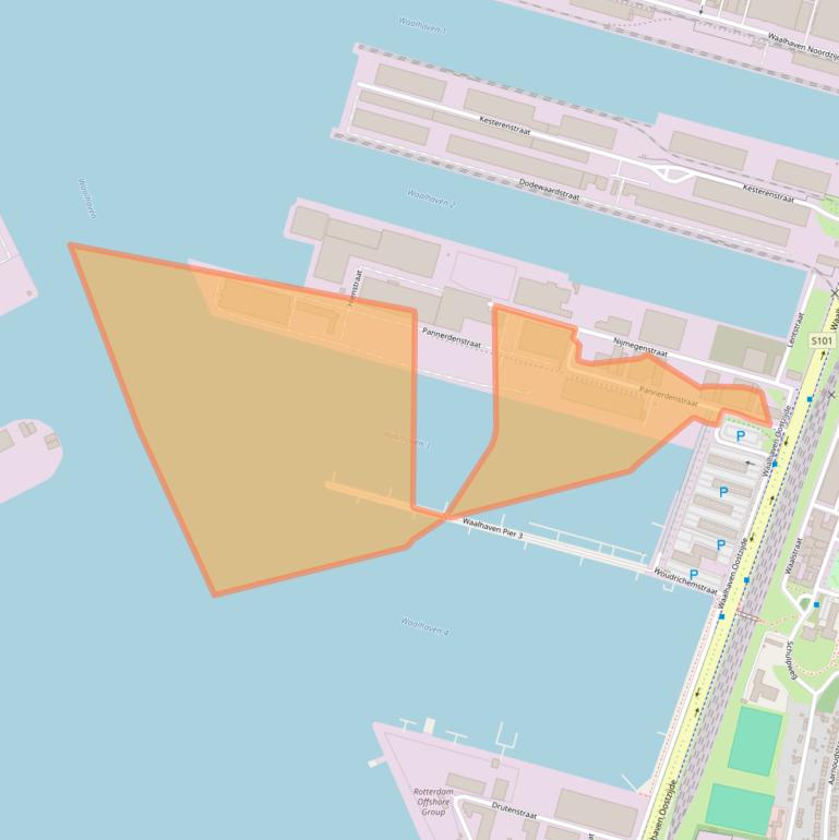 Kaart van postcodegebied 3087CH.