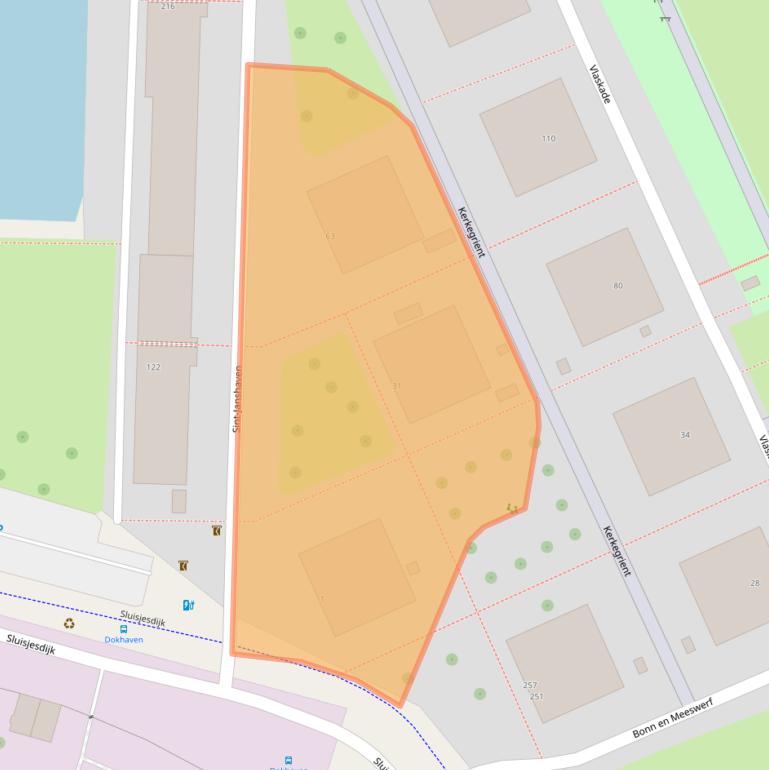 Kaart van postcodegebied 3087EA.