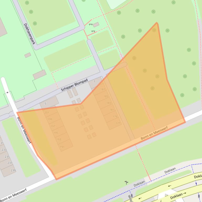 Kaart van postcodegebied 3087EG.