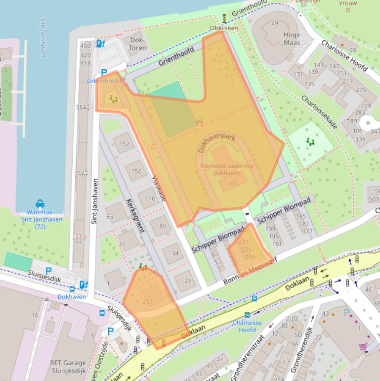 Kaart van postcodegebied 3087EH.