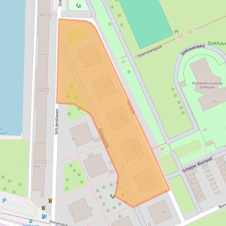 Kaart van postcodegebied 3087EK.