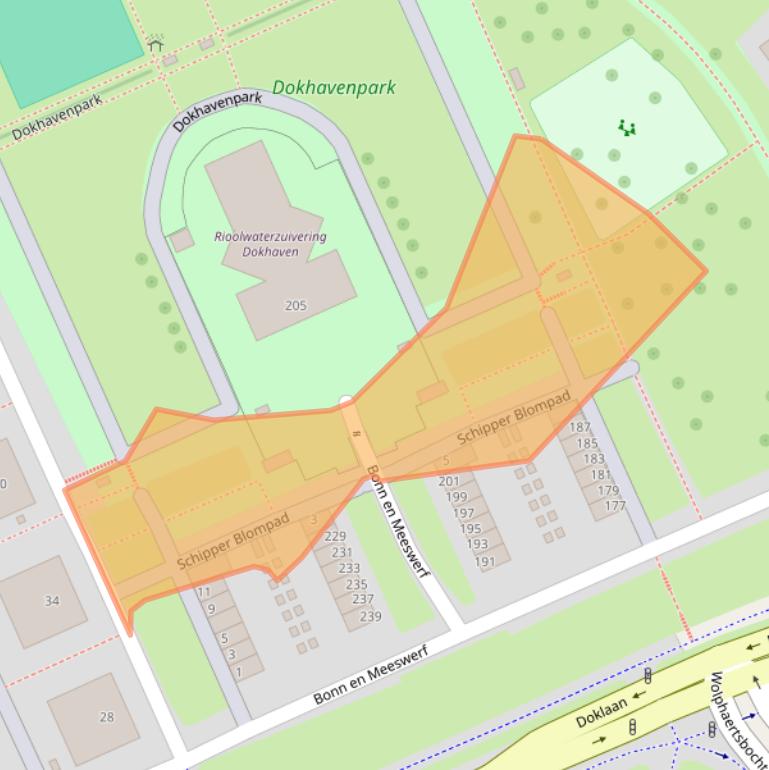 Kaart van postcodegebied 3087EL.