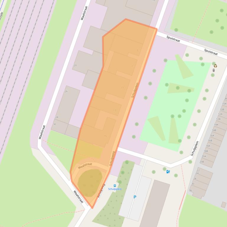 Kaart van postcodegebied 3087NA.