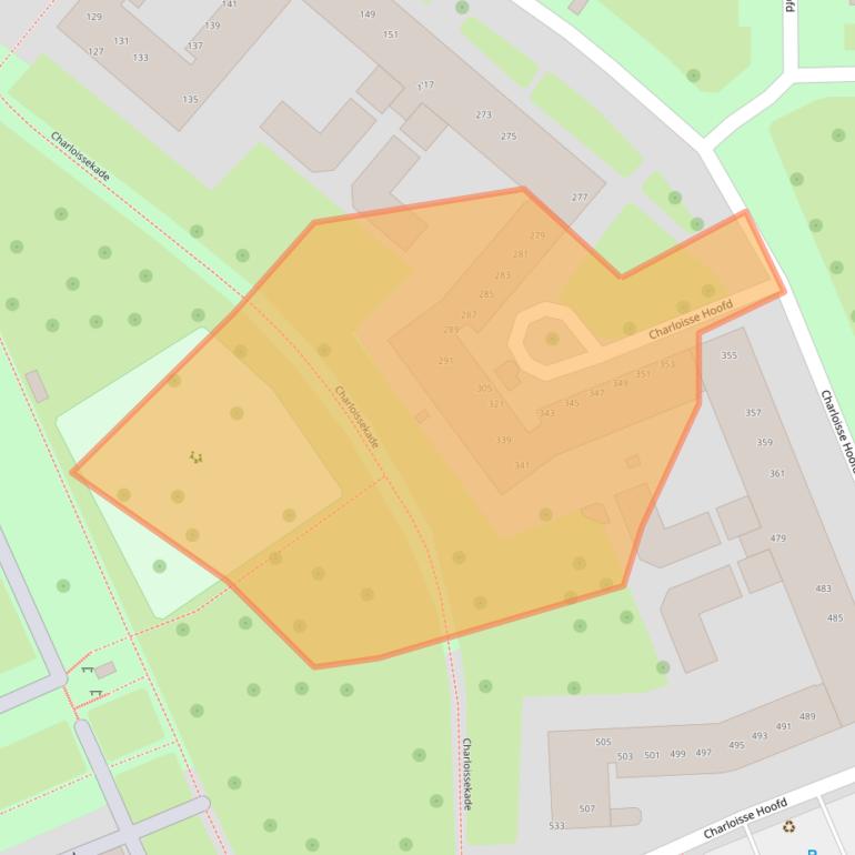 Kaart van postcodegebied 3087XC.
