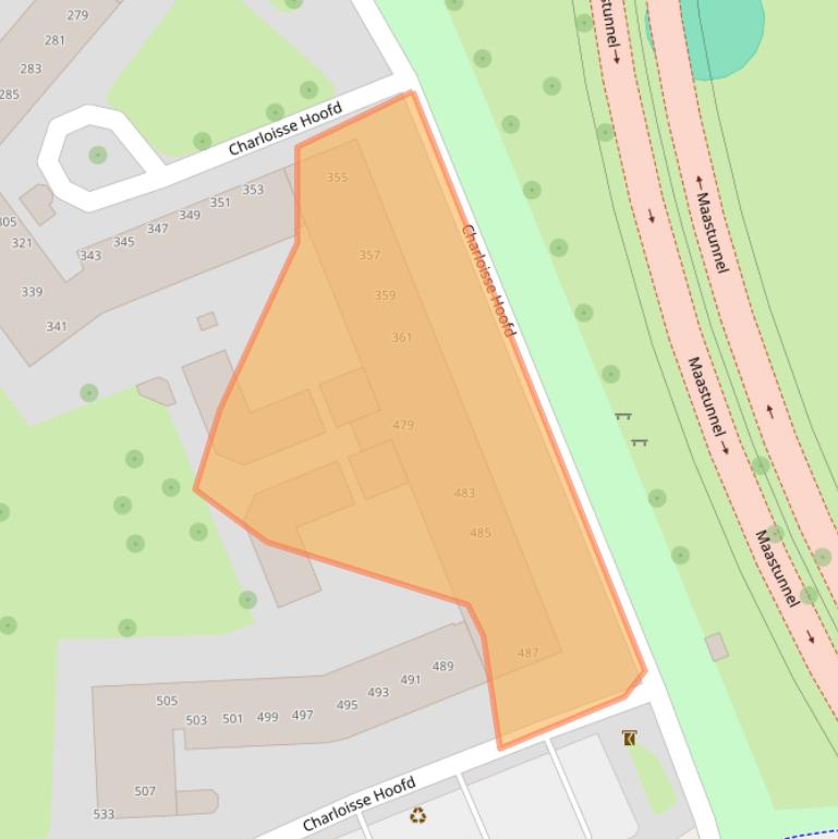 Kaart van postcodegebied 3087XD.