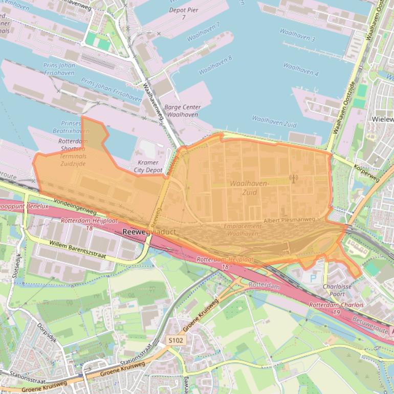 Kaart van postcodegebied 3088.