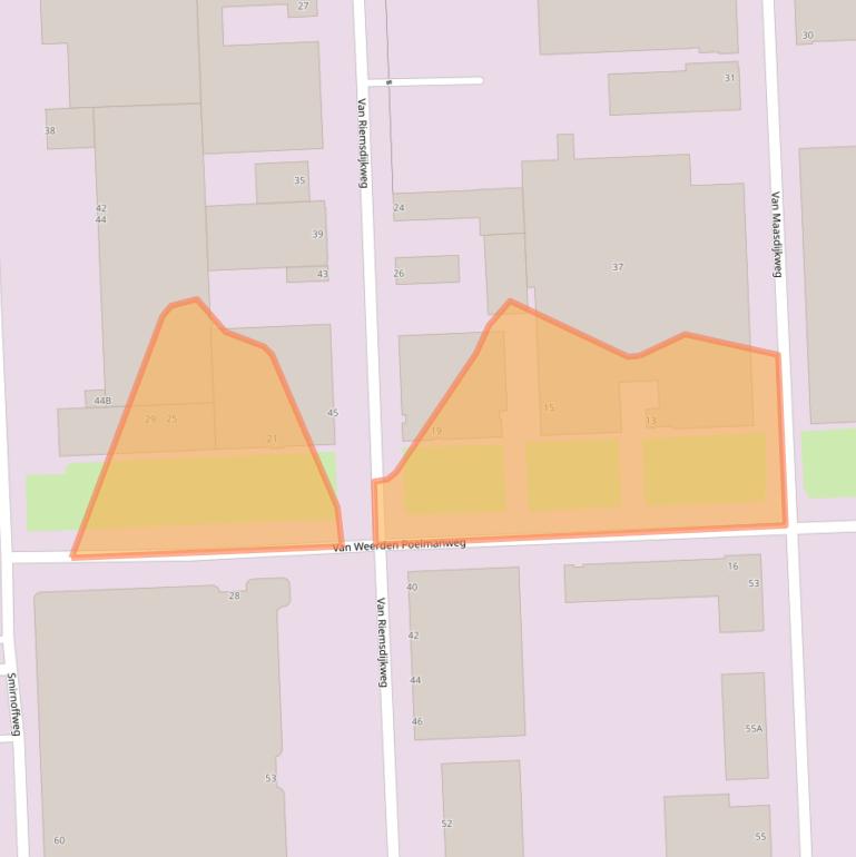 Kaart van postcodegebied 3088EA.