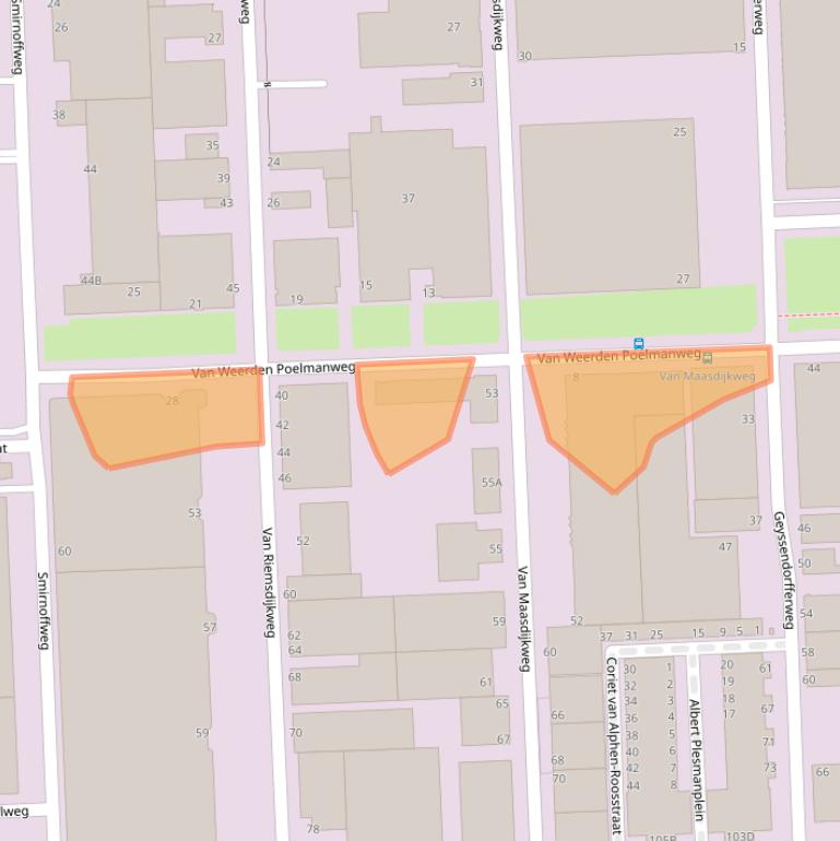Kaart van postcodegebied 3088EB.