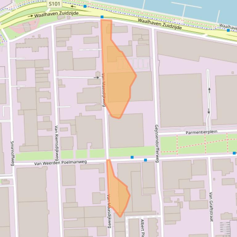 Kaart van postcodegebied 3088EE.